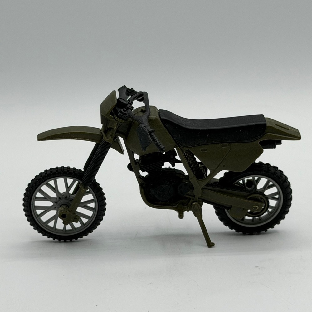 Military Toy Dirt Bike Motorcycle Green for 3.75-4 inch Action Figures